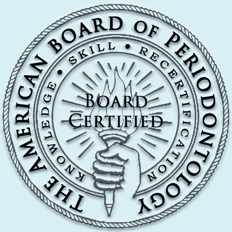 Board-Certified by the American Board of Periodontology